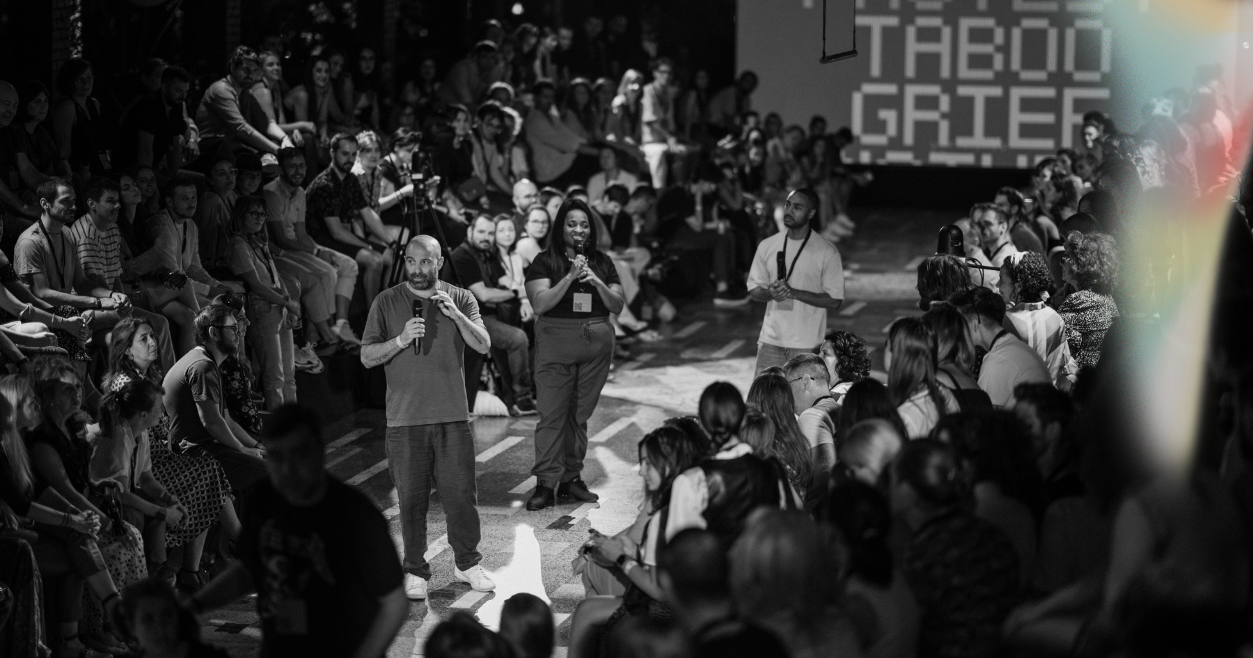 Picture of a stage full of people