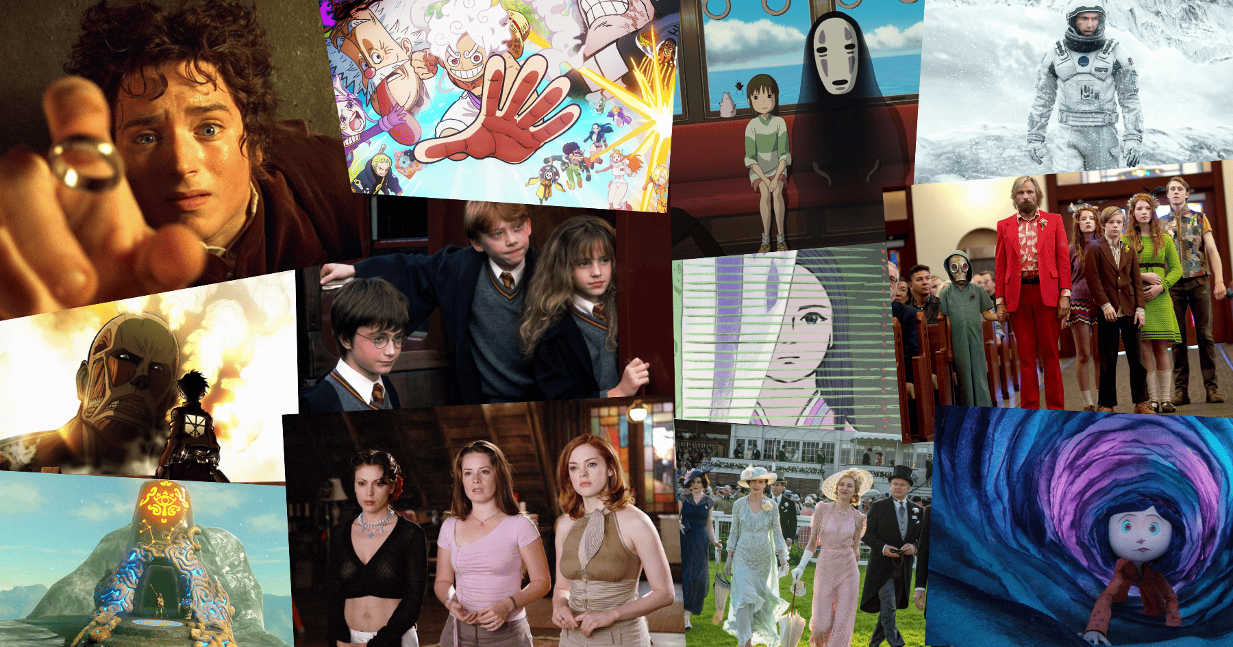 Collage of different tv shows, movies and video games