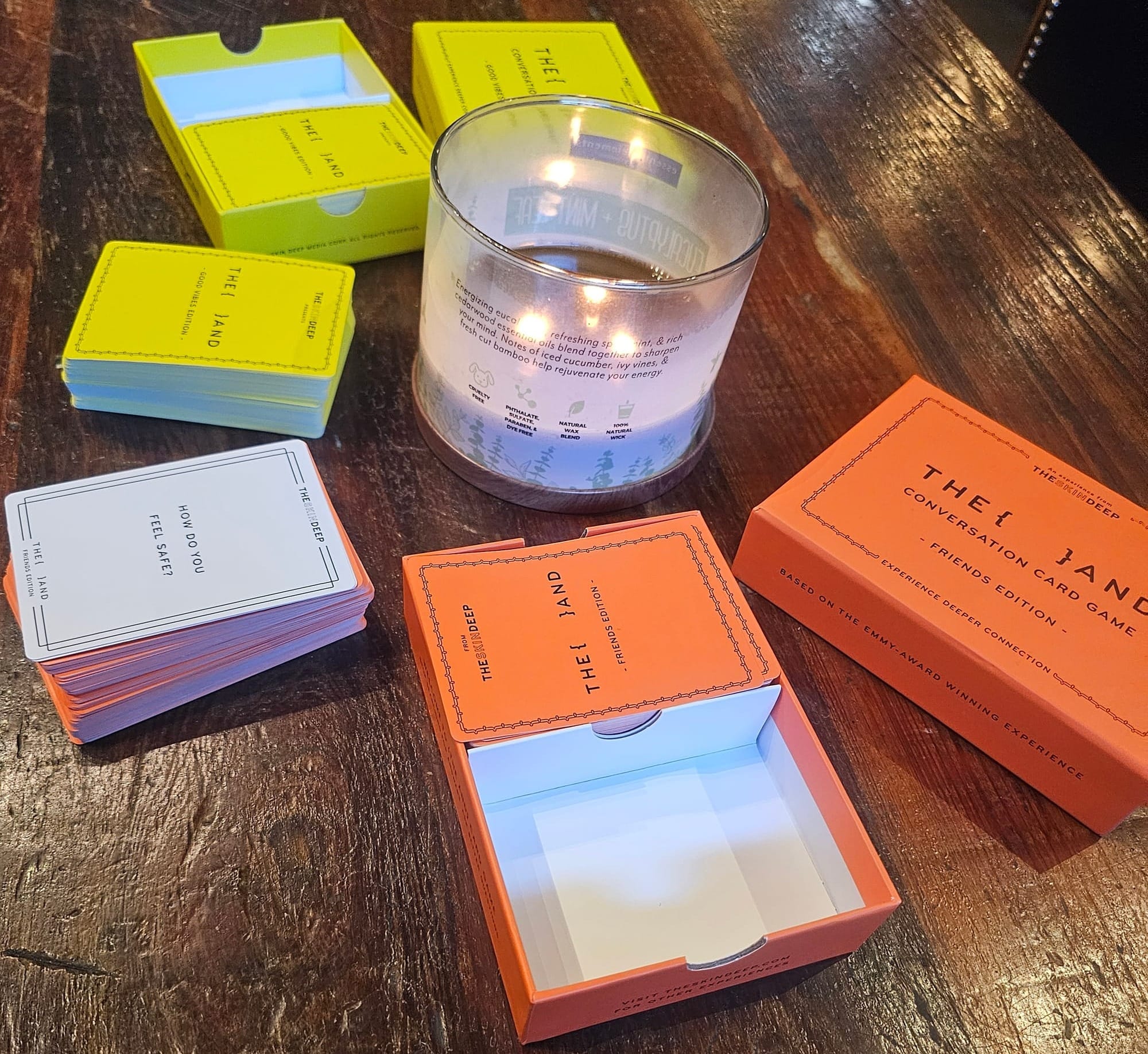 {THE AND} Friends Edition and Good Vibes Edition  card games