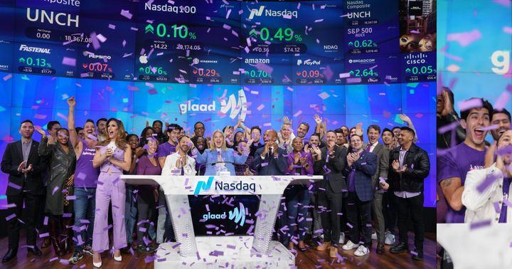 GLAAD ringing the bell at NASDAQ